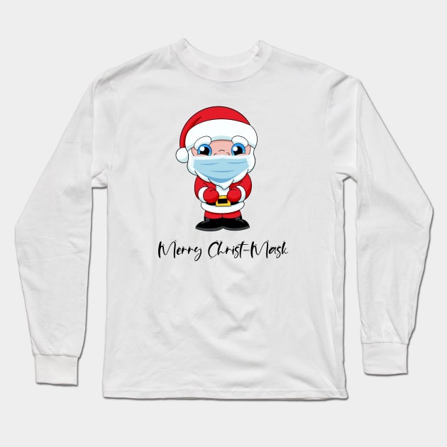 Merry Christmask face mask, quarantined Christmas 2020, Long Sleeve T-Shirt by PrimeStore